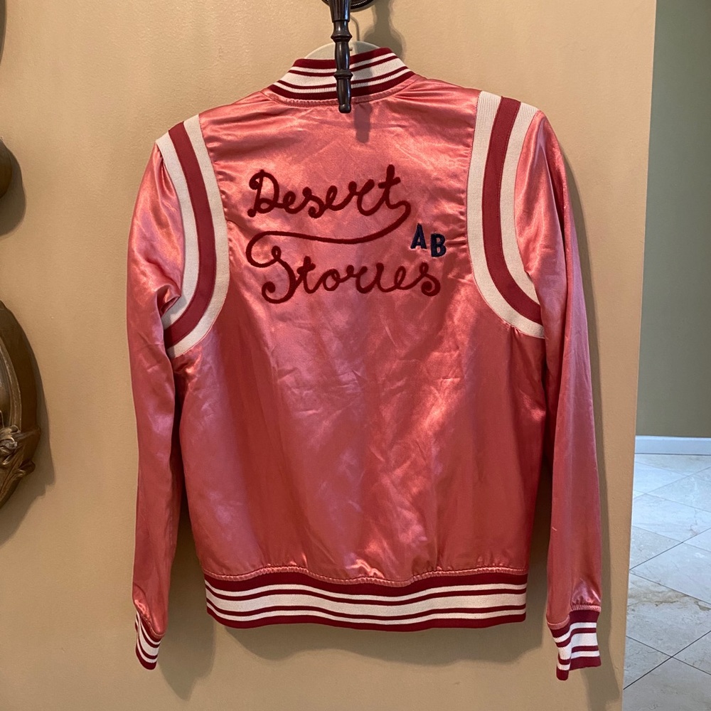 Scotch and Soda Satin Pink Bomber Jacket